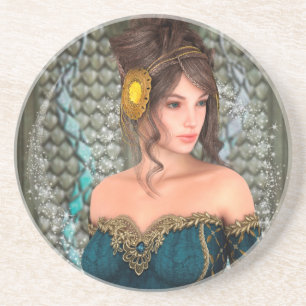 Dessous De Verre En Grès Princesse de conte de fées