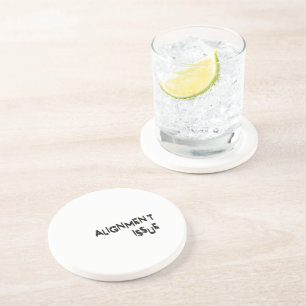 Dessous De Verre En Grès Problème d'alignement Absorbant Grès Naturel
