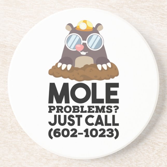 Dessous De Verre En Grès Problèmes de chimie - Mole (Devant)