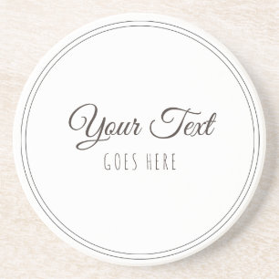 Dessous De Verre En Grès Produit artisanal Vintage papier Kraft tendance si