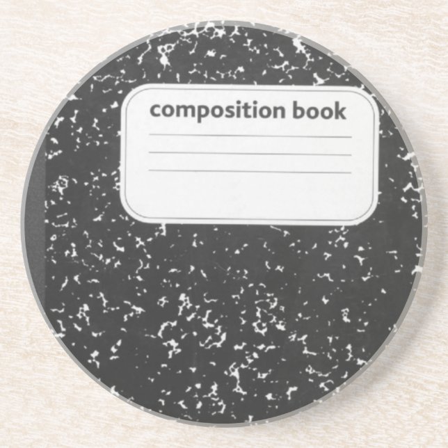 Dessous De Verre En Grès Professeur de livre de composition (Devant)