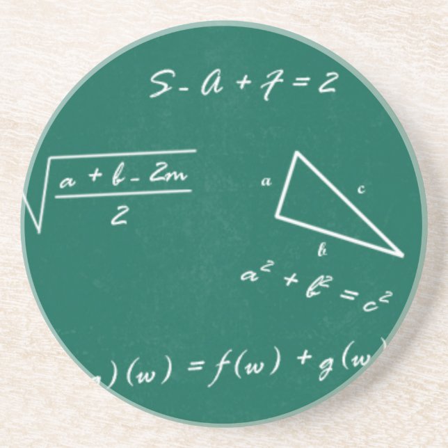 Dessous De Verre En Grès professeur de mathématiques algebra geek (Devant)