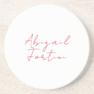 Dessous De Verre En Grès Professionnel minimaliste rouge blanc moderne