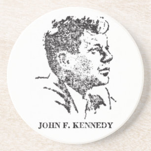 Dessous De Verre En Grès Profil de John F. Kennedy en 1963