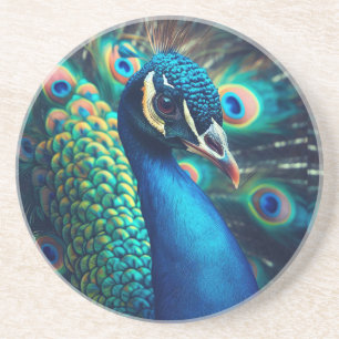 Dessous De Verre En Grès Profil Peacock