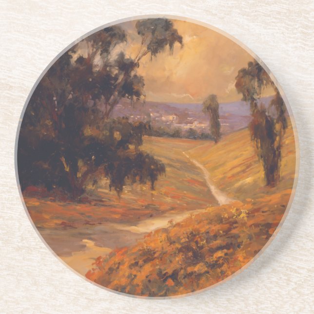 Dessous De Verre En Grès Promenade II d'après-midi (Devant)