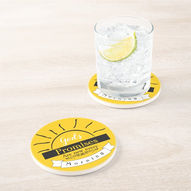 Dessous De Verre En Grès Promesses  (Côté)