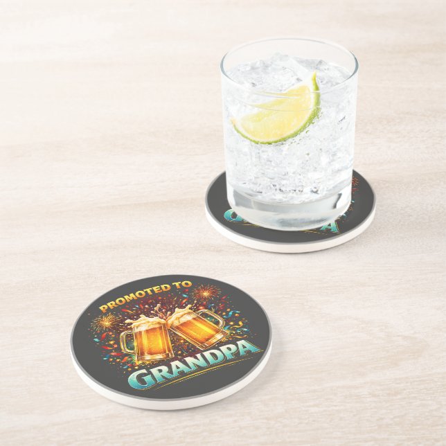 Dessous De Verre En Grès Promu au grand-père futur (Côté)