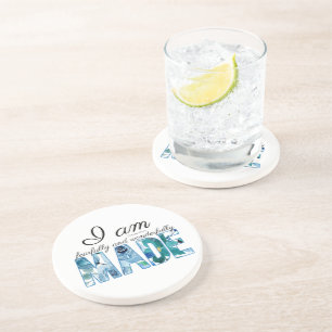 Dessous De Verre En Grès Psaume 139:14 Fearful & Merveilleusement Fabriqué