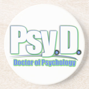 Dessous De Verre En Grès PsyD LOGO2 DOCTEUR EN PSYCHOLOGIE