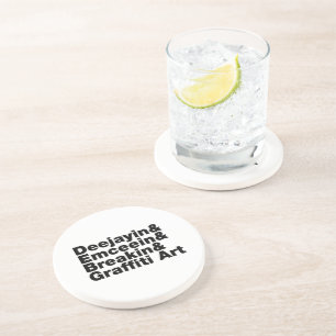 Dessous De Verre En Grès Quatre éléments de l'Hip hop