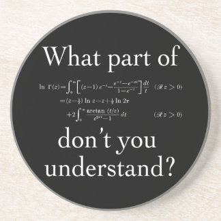 Dessous De Verre En Grès Quelle partie de... Blanc sur foncé