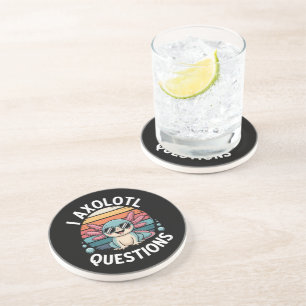 Dessous De Verre En Grès Questions sur l'Axolotl