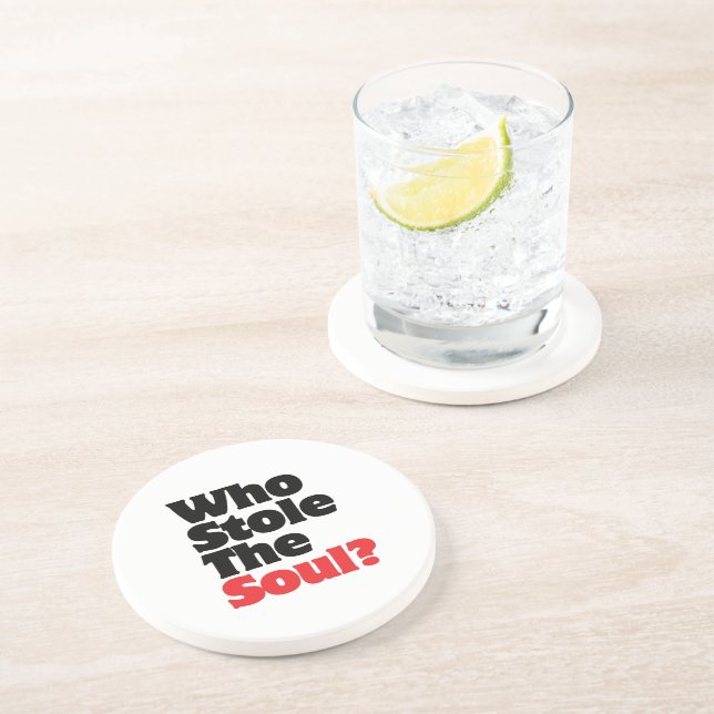Dessous De Verre En Grès Qui a volé l'âme? (Côté)