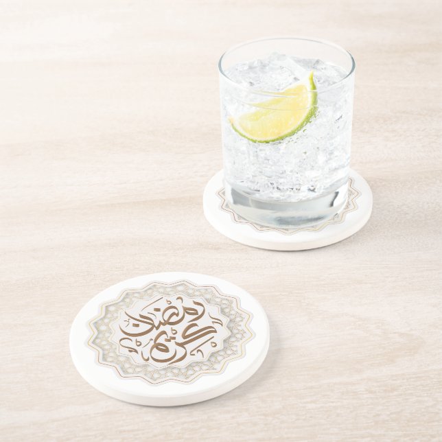 Dessous De Verre En Grès ramadan kareem (Côté)