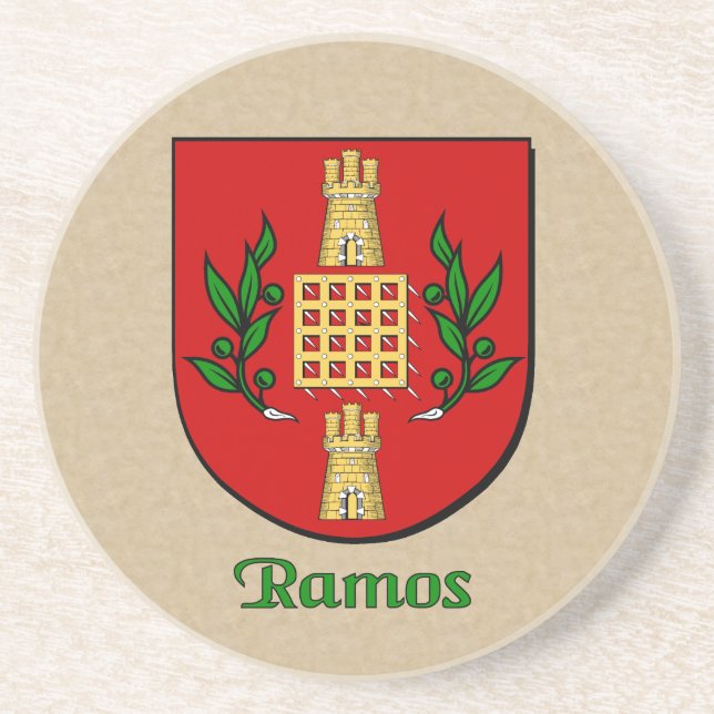 Dessous De Verre En Grès Ramos Bouclier héraldique (Devant)