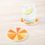 Dessous De Verre En Grès Rayons 60s géométriques géniaux modernes d'art de<br><div class="desc">Cette hanche,  rétro conception d'art de bruit 60s-inspired a les rayons/rayons de soleil oranges psychédéliques tirant dans un motif géométrique. Ce génial,  minimaliste,  la conception ultra-mod a douze rayons dans les nuances variables de l'orange. Il est super,  bébé.</div>