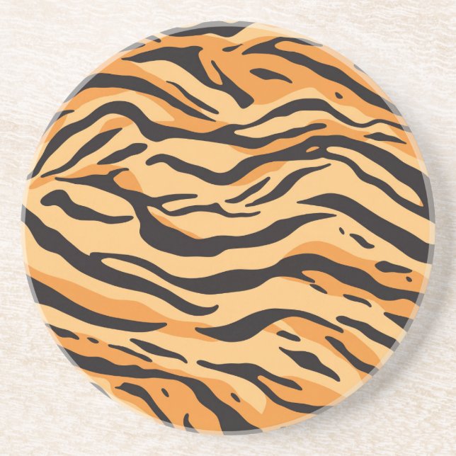 Dessous De Verre En Grès Rayures de tigre (Devant)