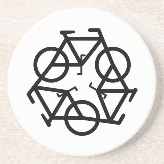 Dessous De Verre En Grès Recycler le Dessous de verre de grès (Devant)