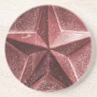 Dessous De Verre En Grès RED/MAROON STAR coaster