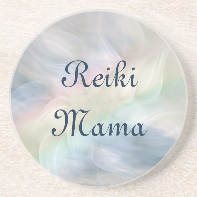 Dessous De Verre En Grès Reiki Mama (Devant)