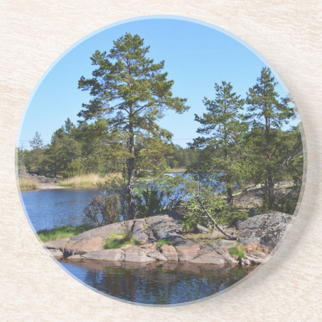 Dessous De Verre En Grès Remorque suédoise (Devant)