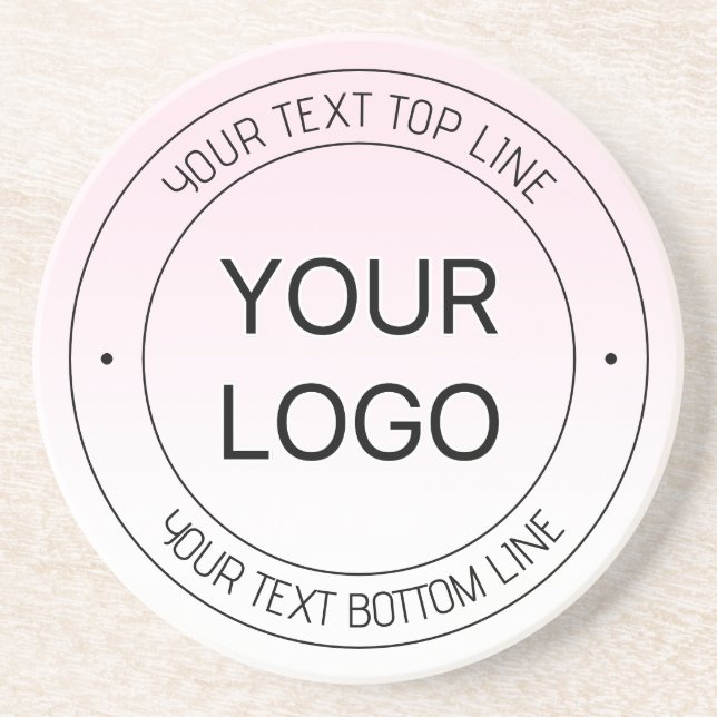 Dessous De Verre En Grès Remplacement de logo facile & Texte modifiable Ros (Devant)