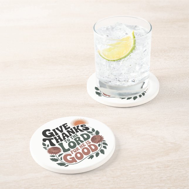 Dessous De Verre En Grès Rendez Grâce - Chrétien (Côté)