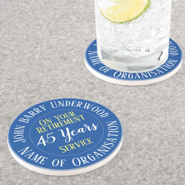 Dessous De Verre En Grès Retraite d'un employé pour une occasion spéciale (Créateur téléchargé)