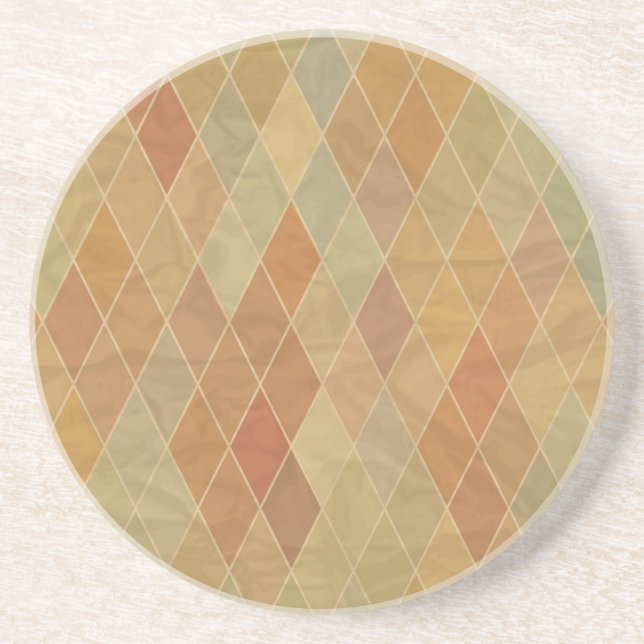 Dessous De Verre En Grès Rétro motif géométrique 2 (Devant)
