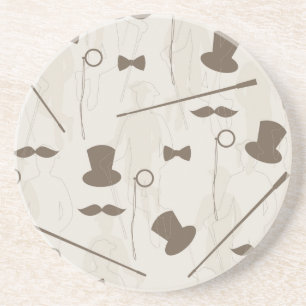 Dessous De Verre En Grès Rétro motif pour l'homme 2