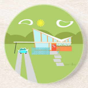 Dessous De Verre En Grès Rétros dessous de verre de boissons de grès de