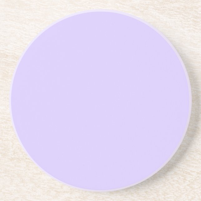 Dessous De Verre En Grès Rêves de Lilas Uni | Élégance Classique (Devant)