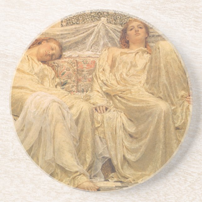 Dessous De Verre En Grès Rêveurs par Albert Joseph Moore, Art victorien (Devant)