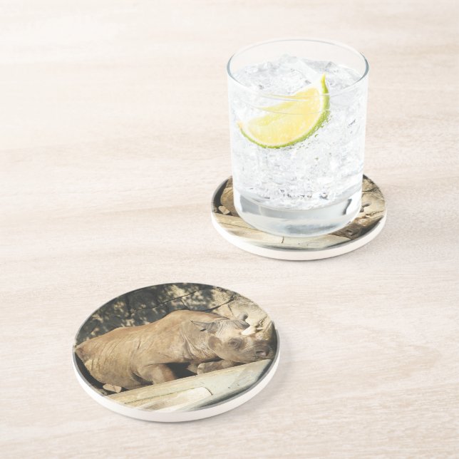 Dessous De Verre En Grès Rhino couché (Côté)