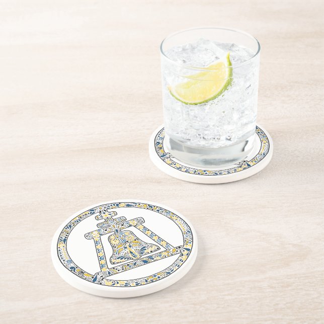 Dessous De Verre En Grès Rive, la Californie - un hommage (Côté)