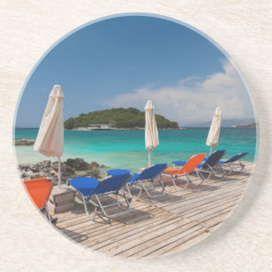 Dessous De Verre En Grès Riviera albanaise, Ksamil, front de mer de la vill