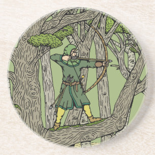 Dessous De Verre En Grès Robin Hood