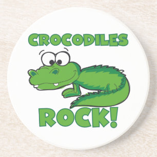Dessous De Verre En Grès Roche de crocodiles