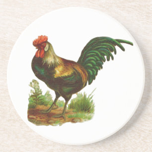 Dessous De Verre En Grès Rooster