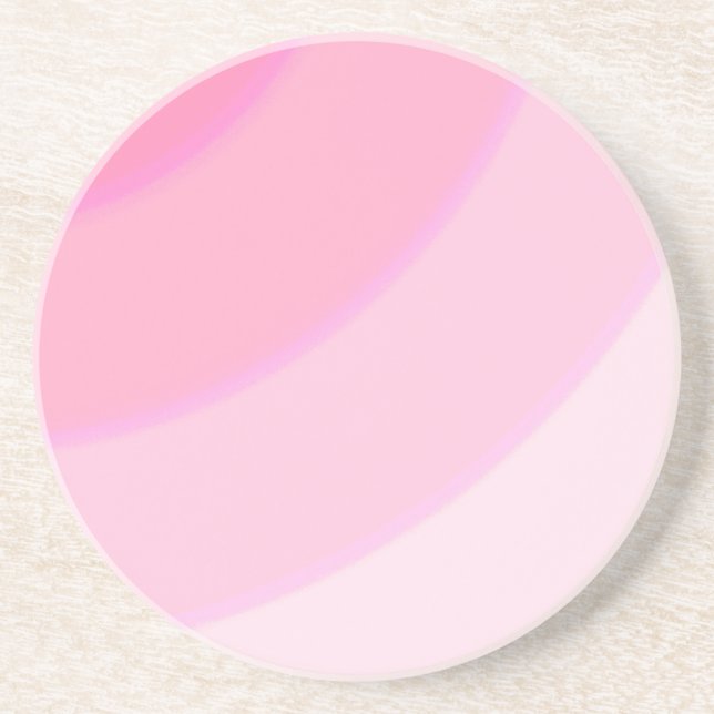 Dessous de verre en grès rose (Devant)