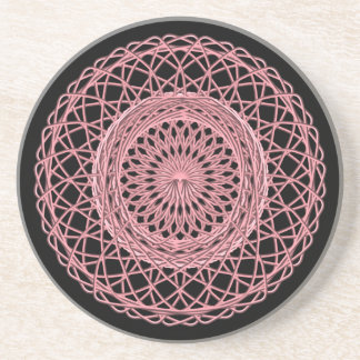 Dessous De Verre En Grès Rose 1