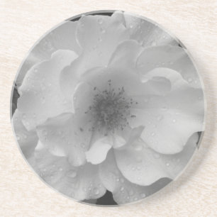 Dessous de verre en grès rose blanc