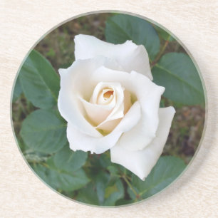 Dessous De Verre En Grès rose blanche