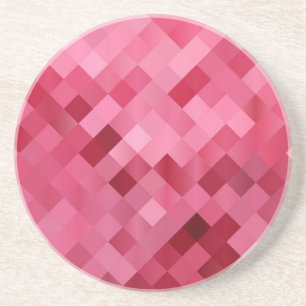 Dessous De Verre En Grès Rose vif