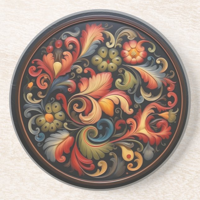 Dessous De Verre En Grès Rosepaint Moderne 4 de 6 (Devant)