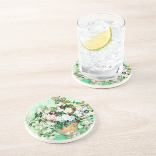 Dessous De Verre En Grès Roses par Vincent van Gogh