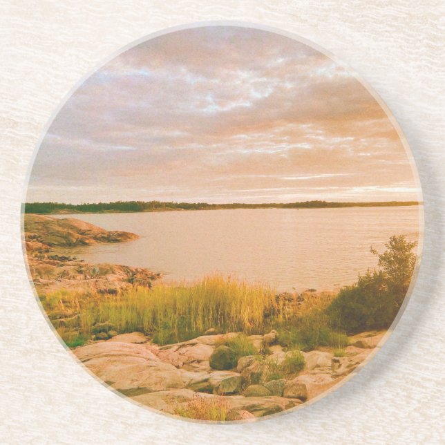 Dessous De Verre En Grès Roslagen - Été dans l'archipel suédois  (Devant)
