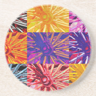 DESSOUS DE VERRE EN GRÈS ROUE DE CHARIOT