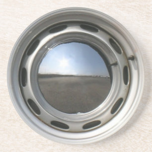 Dessous De Verre En Grès Roue de voiture de 356 classiques (jante) avec